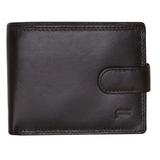 Futura RFID Leather Coin Fold Over Wallet - Brown