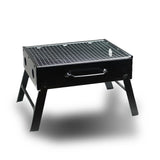 Foldable Hibachi Charcoal BBQ Grill, Flat-Pack, Black