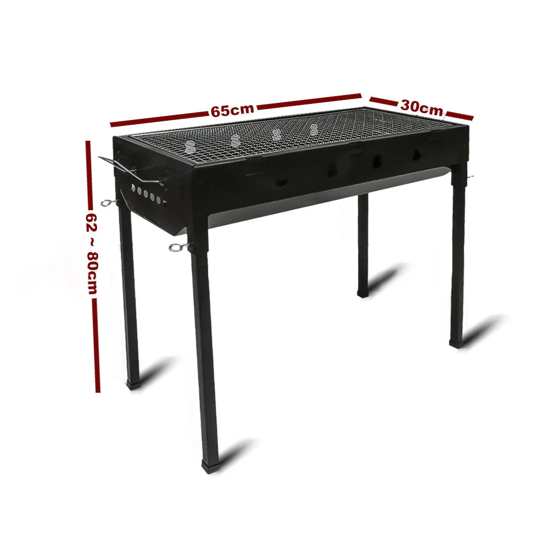 Large Portable Charcoal BBQ Grill Set, Japanese Style
