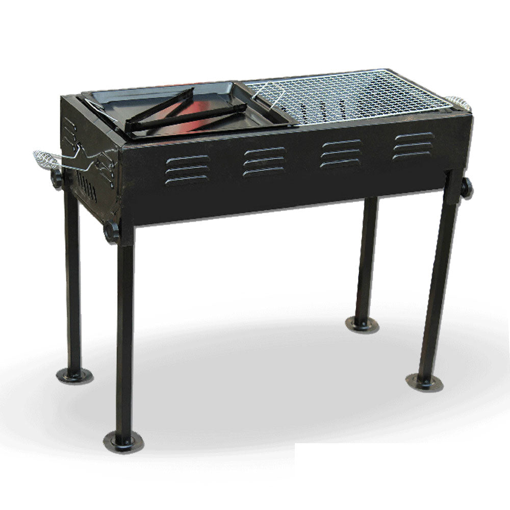Portable Charcoal BBQ Grill with Adjustable Height, Japanese Style