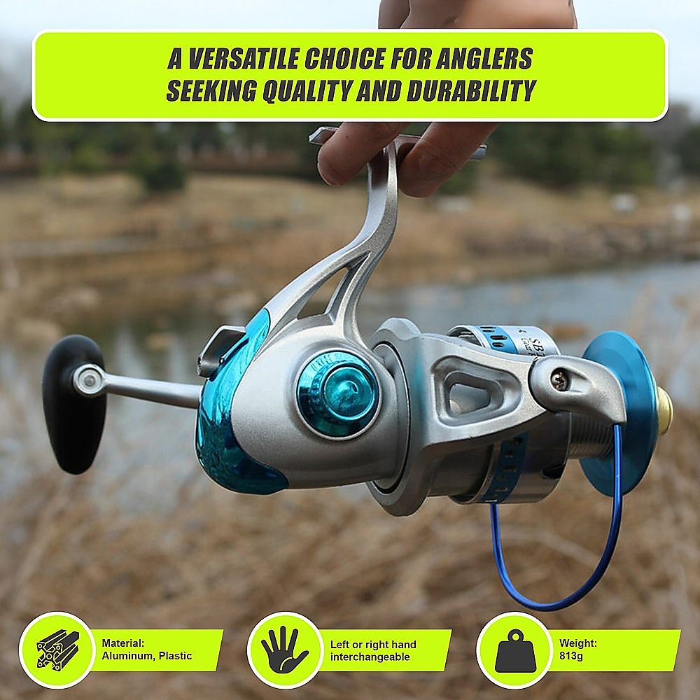 High Speed Saltwater Metal Spinning Reel, Large Sea Fishing