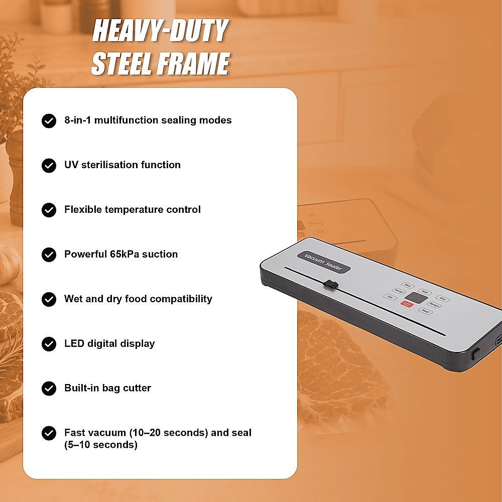 Cordless Food Vacuum Sealer, Dry & Wet Modes, with 30 Bags