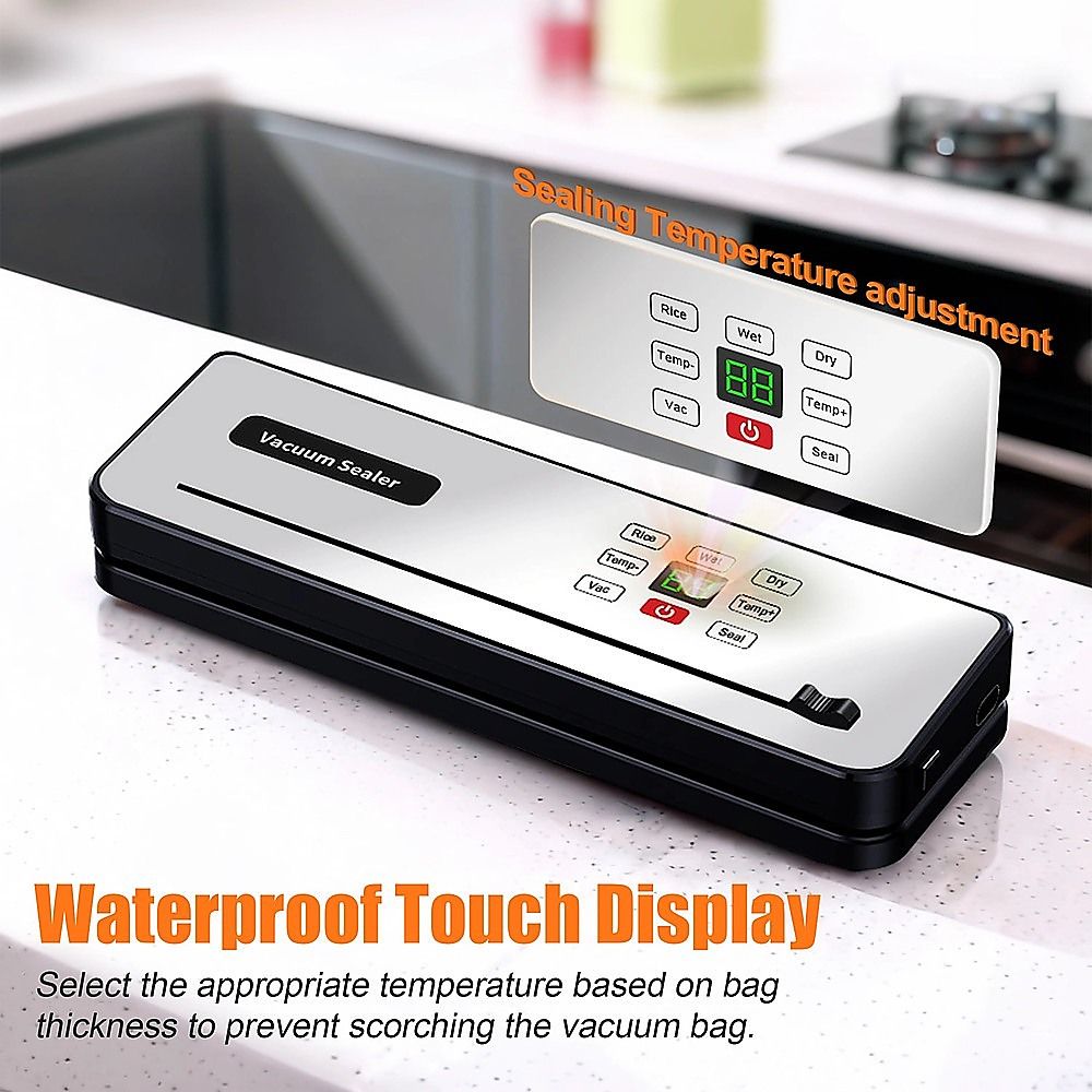 Cordless Food Vacuum Sealer, Dry & Wet Modes, with 30 Bags