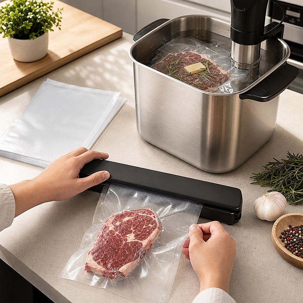 Heavy Duty Vacuum Sealer Bags, 190 Micron, 100 Pack, 20 x 30cm