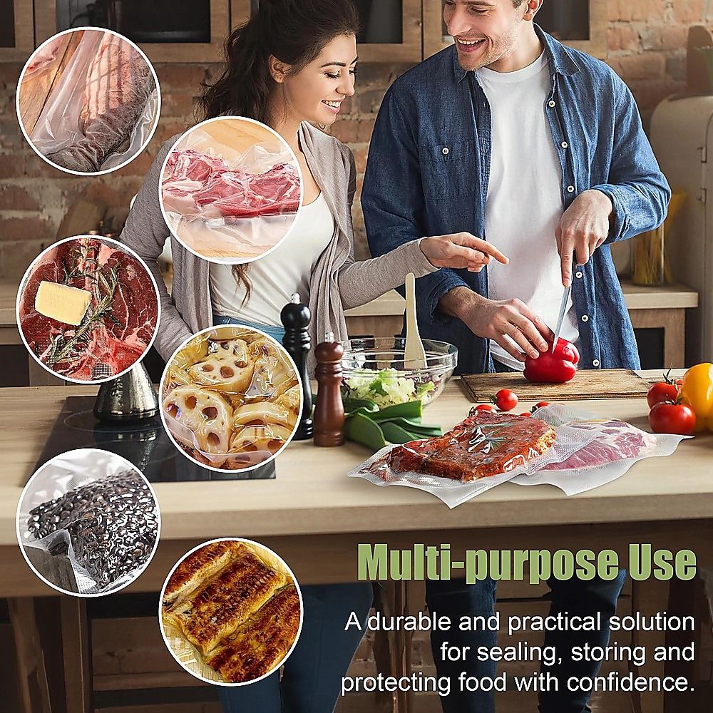 Heavy Duty Vacuum Sealer Bags, 190 Micron, 100 Pack, 20 x 30cm