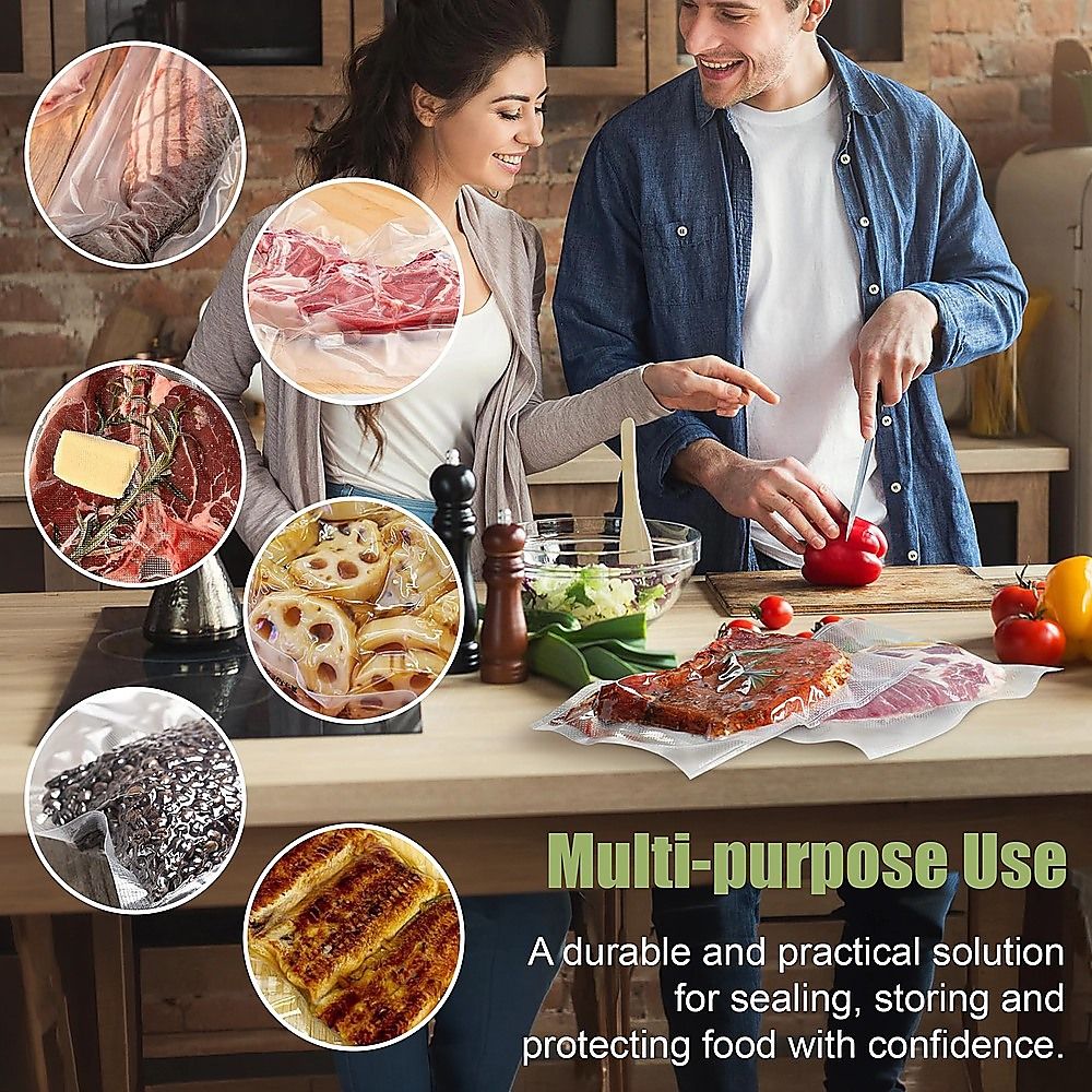 Heavy Duty Vacuum Sealer Bags, 190 Micron, 100 Pack, 28 x 50cm