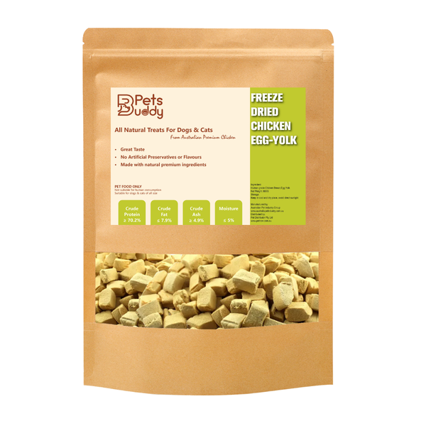 PetsBuddy Freeze-Dried Chicken & Egg Yolk Pet Treats, 800g