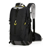 Black Lightweight 30L Hiking Backpack - Water-Resistant