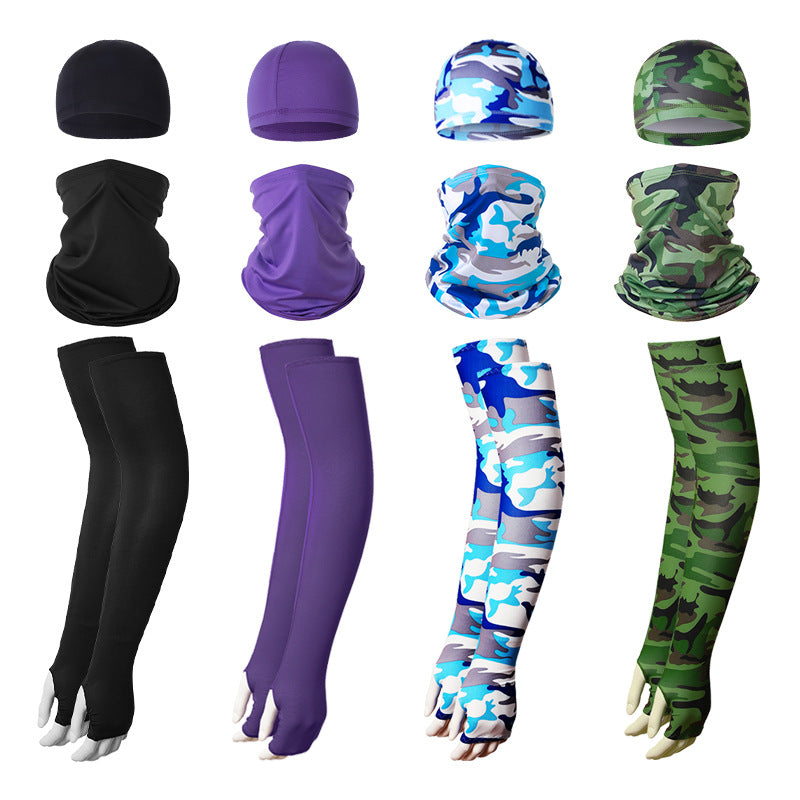 Cooling UV Protection Set, 2-Pack, Grey Camo