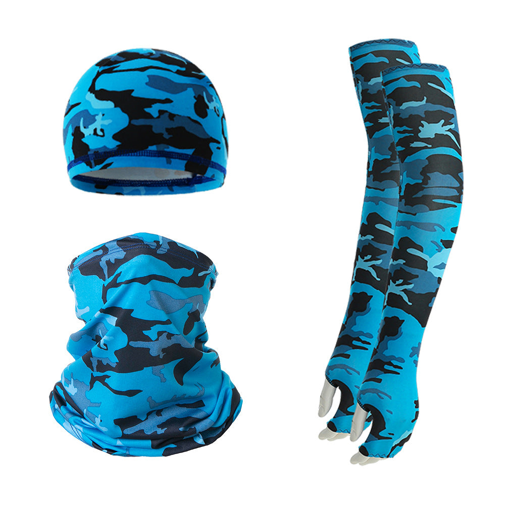 Cooling UV Protection Set, 2-Pack, Blue Camo