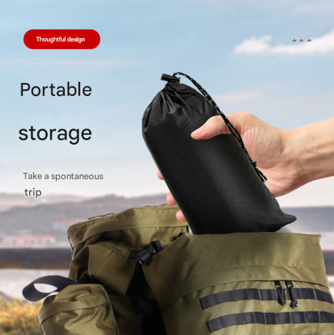 3-in-1 Waterproof Rain Poncho & Emergency Shelter, Grey