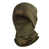 Outdoor Thermal Fleece Balaclava - Winter Windproof Face & Neck Warmer - Green