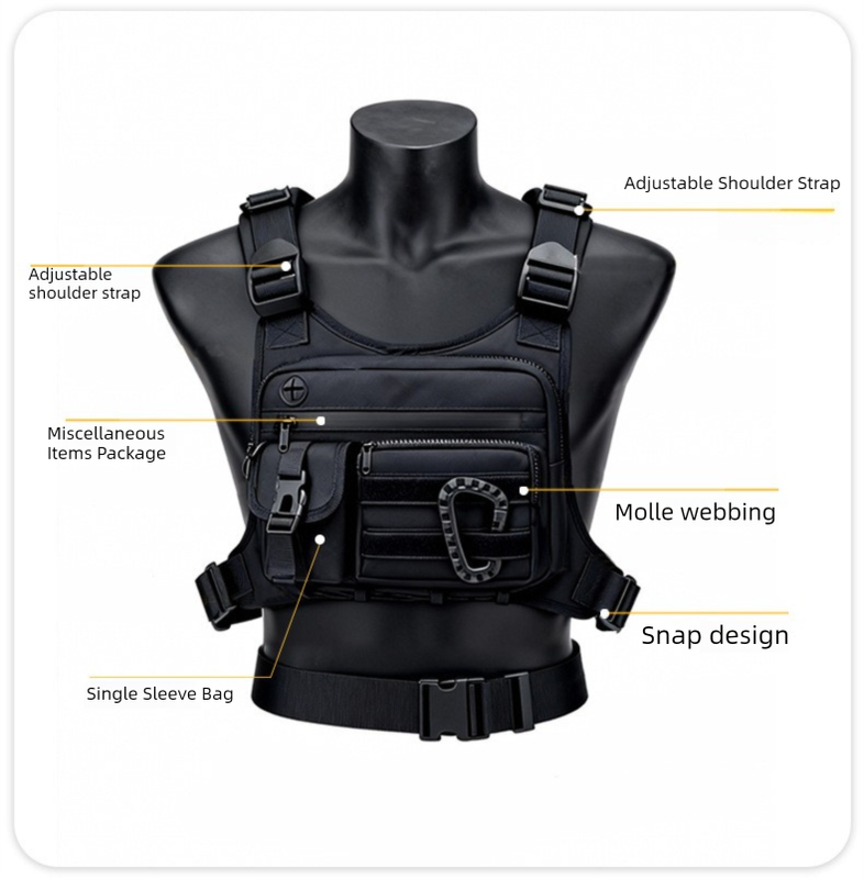 Green Outdoor Tactical Chest Pack – Lightweight Running & Hiking Vest