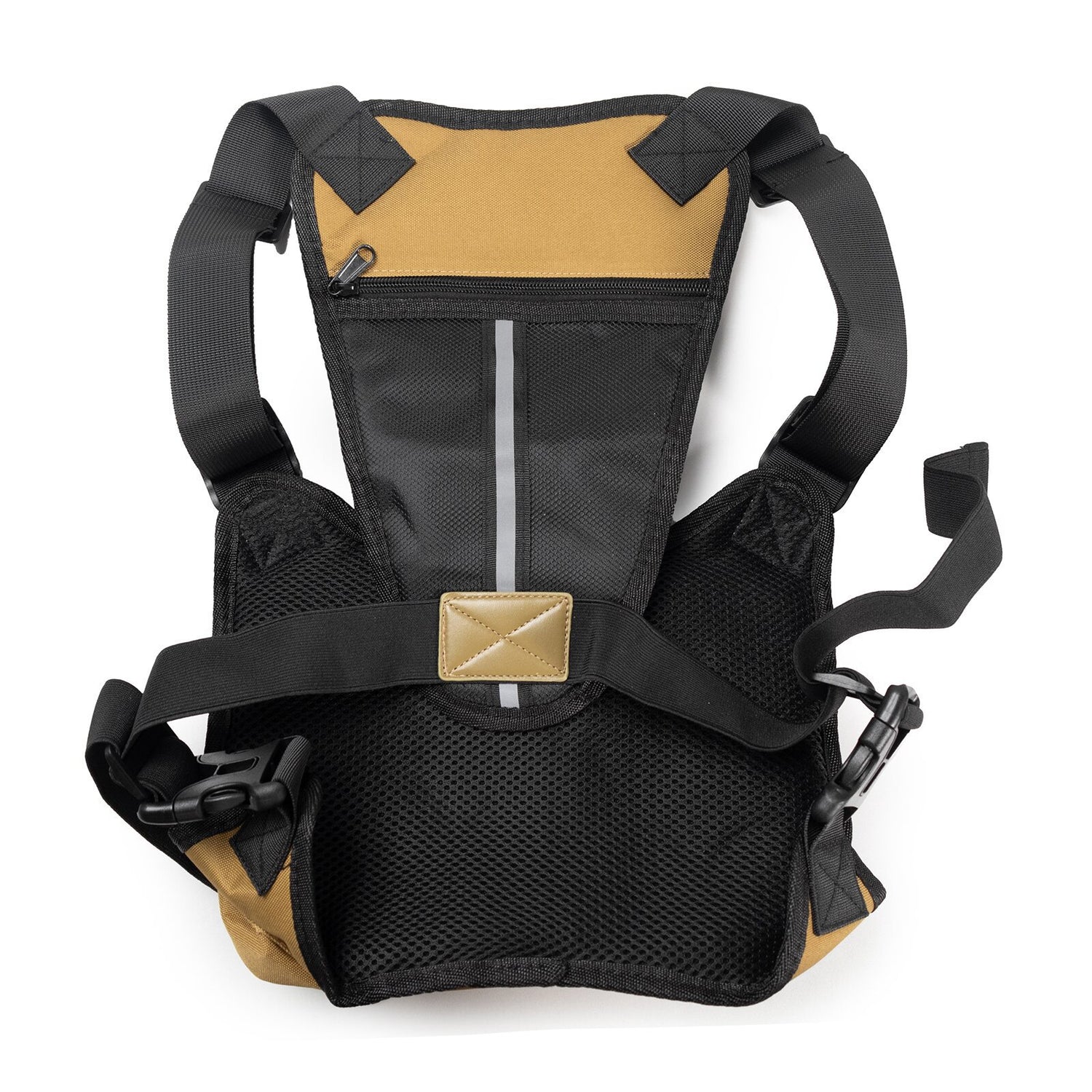 Brown Outdoor Tactical Chest Pack – Lightweight Running & Hiking Vest