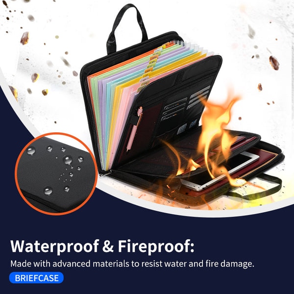 Fireproof & Waterproof Expanding File Folder