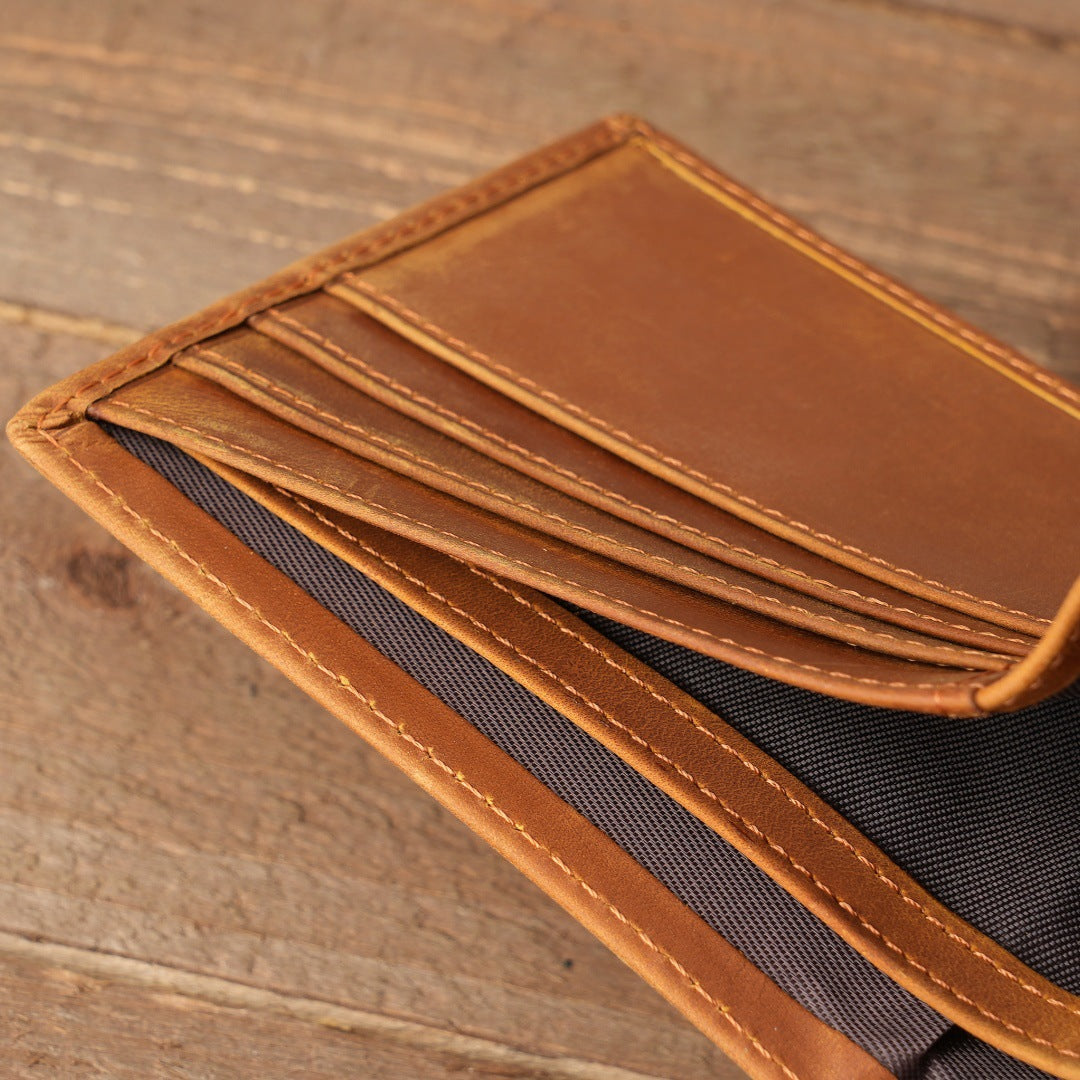 Premium To My Son Embossed Genuine Cowhide Leather Wallet - RFID Blocking, Parents Gift for Son (VE12104 Design)