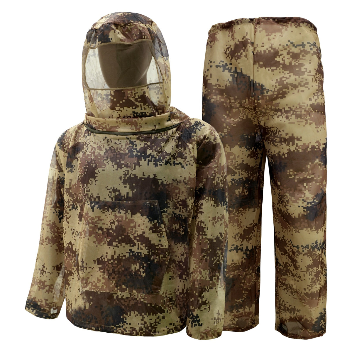 Mosquito Repellent Ghillie Suit, Desert Digital Camo (XL/XXL)