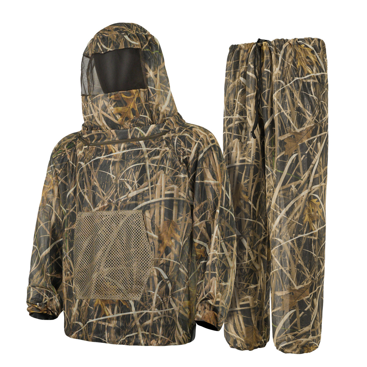 Mosquito Repellent Mesh Ghillie Suit, XL/XXL, Withered Grass Camo