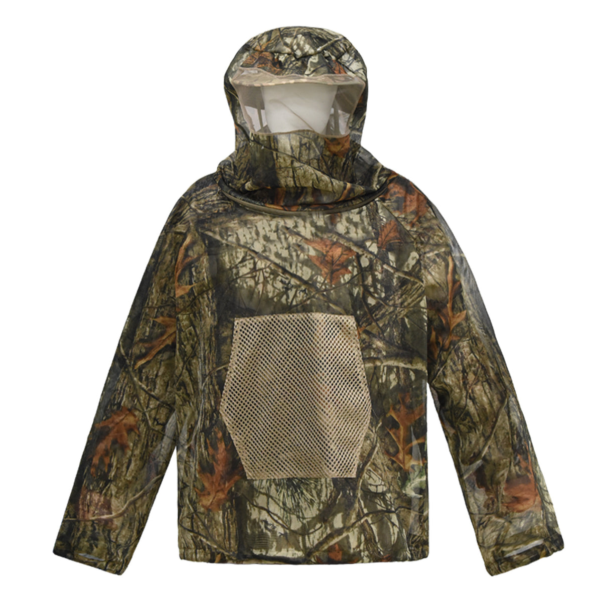 Mesh Mosquito Repellent Suit with Hood, Jungle Camouflage (XL/XXL)