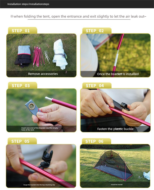 Single-Person Off-Ground Camping Tent for Camp Bed, Mosquito Net, Black