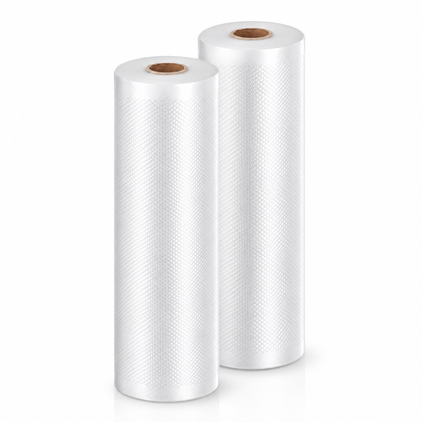Embossed Vacuum Sealer Bag Rolls, 2 Pack, 30cm x 5m