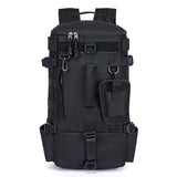 Fishing Tackle Backpack with Rod Holders, Black