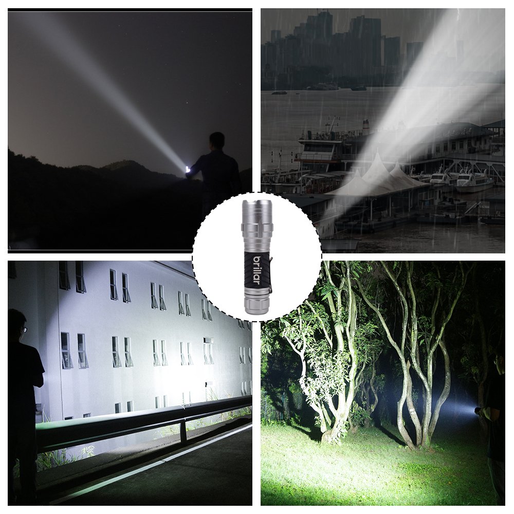 Brillar Mighty Mate 300 Lumen LED Torch, Black
