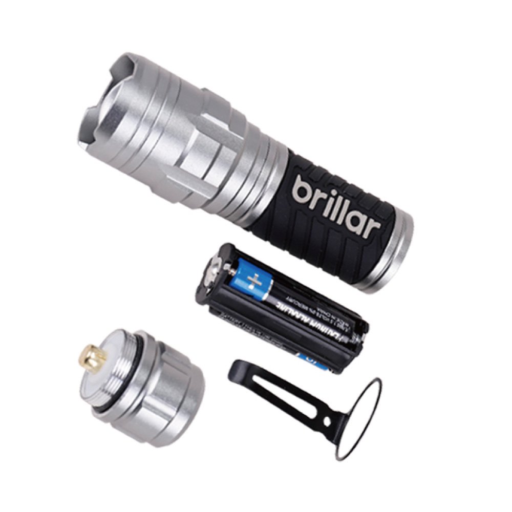 Brillar Mighty Mate 300 Lumen LED Torch, Black