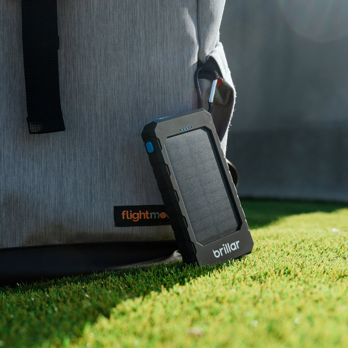 Brillar 8000mAh Solar Power Bank with 200 Lumen LED Torch
