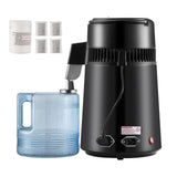 4L Water Distiller, 750W, Stainless Steel Interior, Black