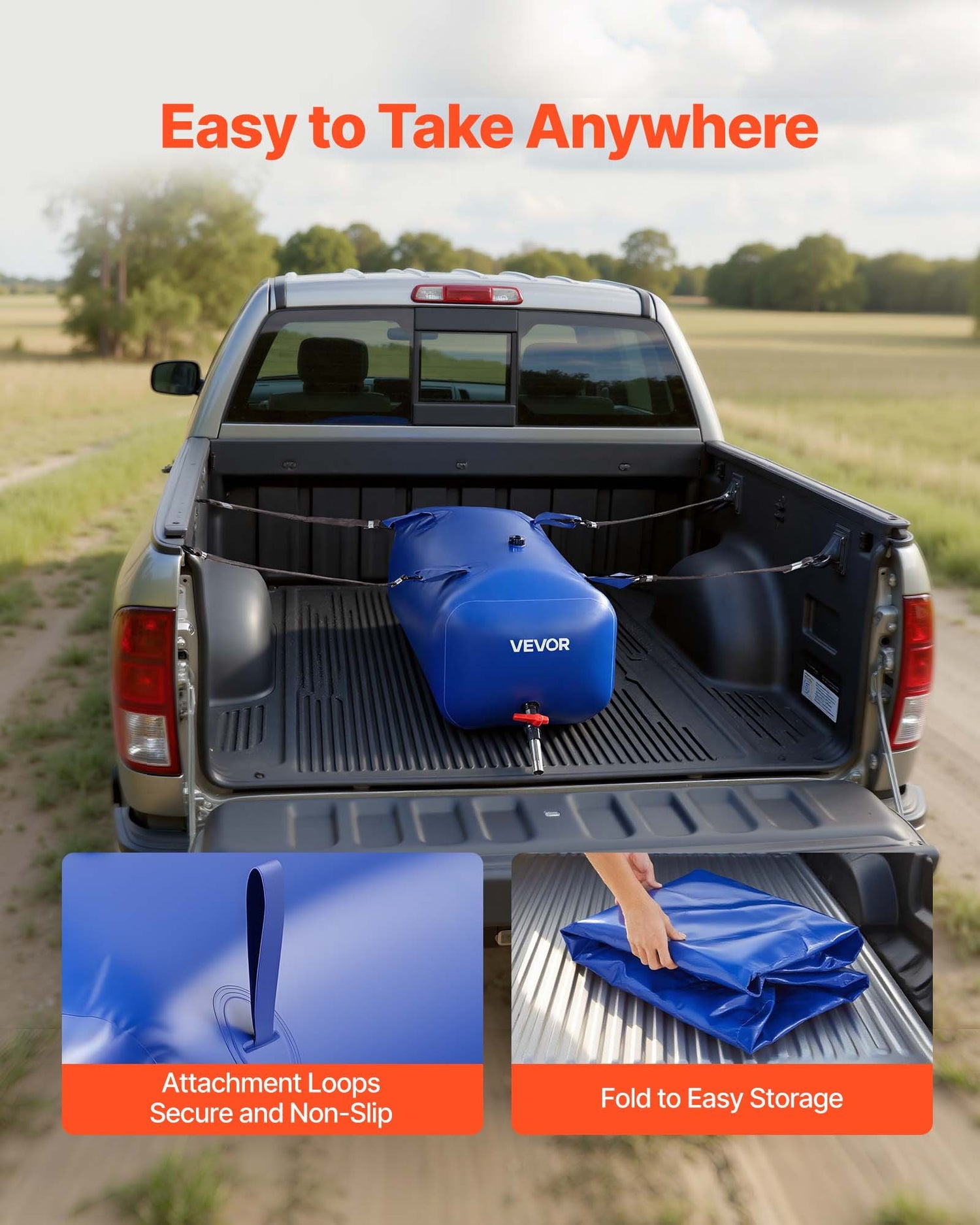 113L (30 Gallon) Heavy-Duty PVC Water Storage Bladder