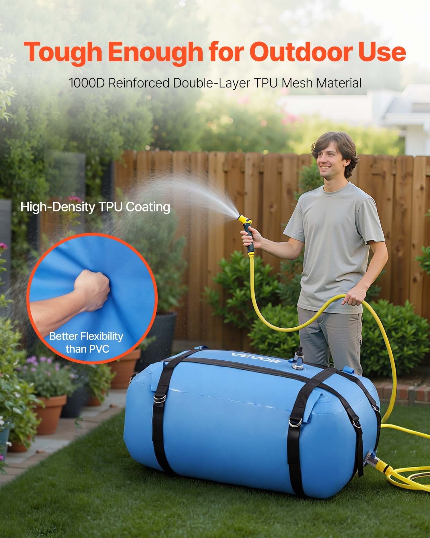 132L (35 Gallon) Heavy-Duty TPU Water Storage Bag