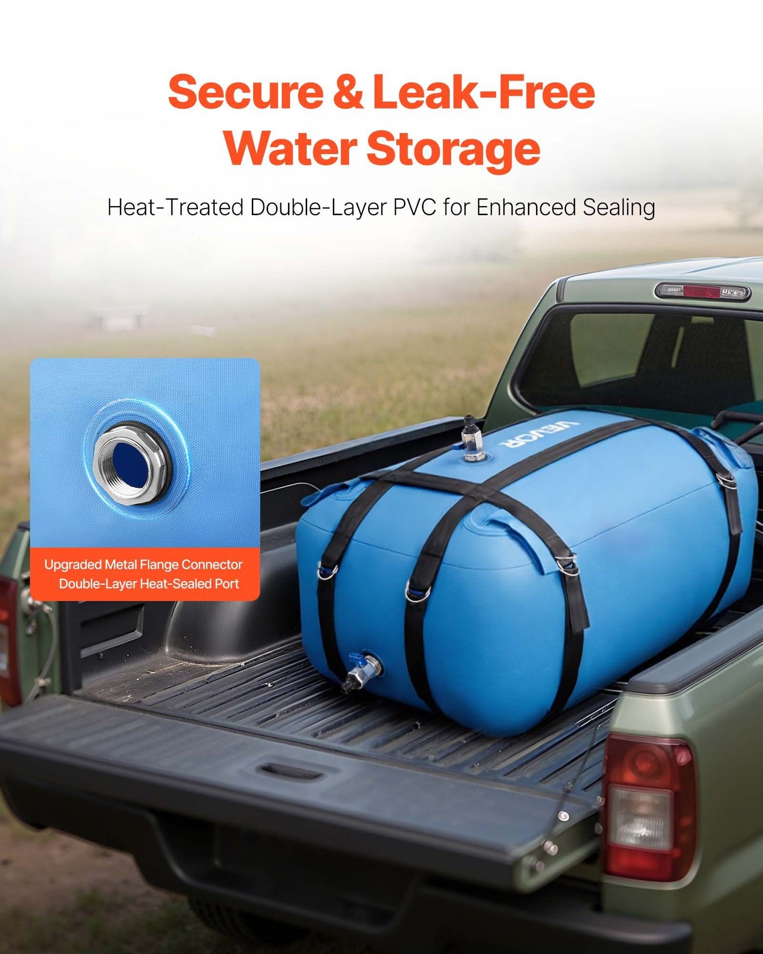 132L (35 Gallon) Heavy-Duty TPU Water Storage Bag