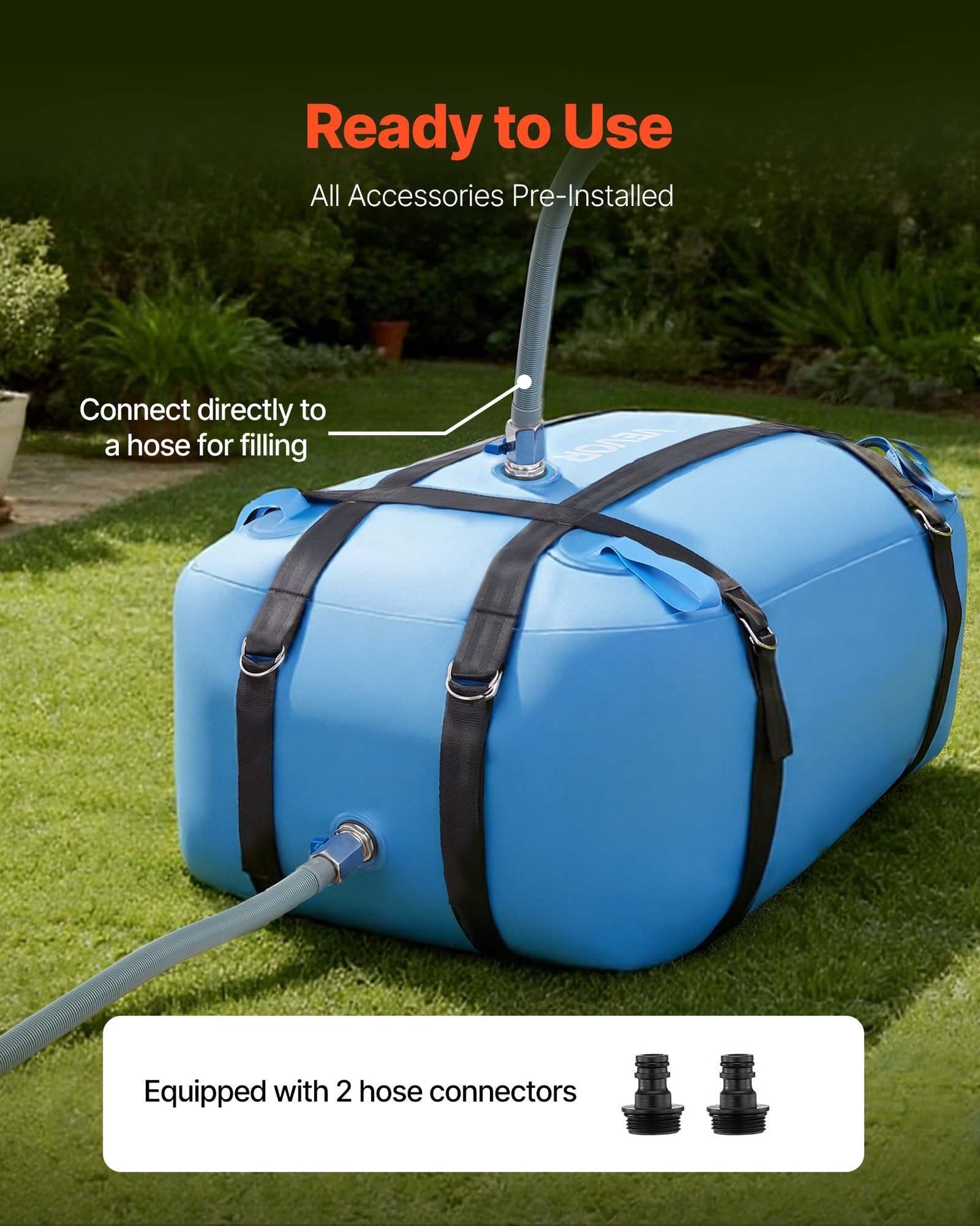 132L (35 Gallon) Heavy-Duty TPU Water Storage Bag