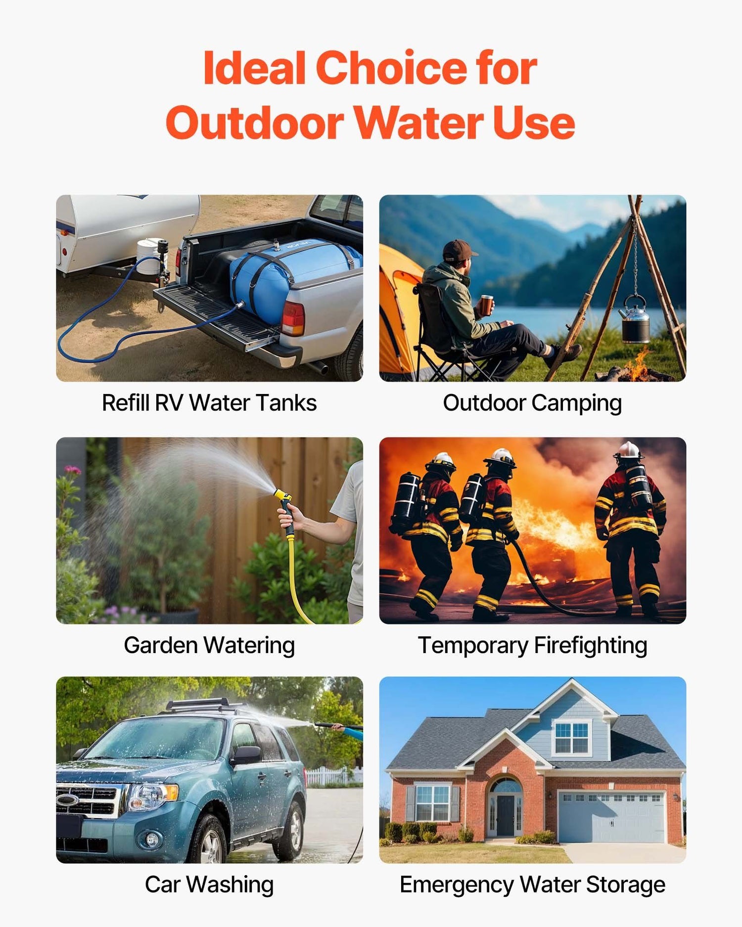 132L (35 Gallon) Heavy-Duty TPU Water Storage Bag