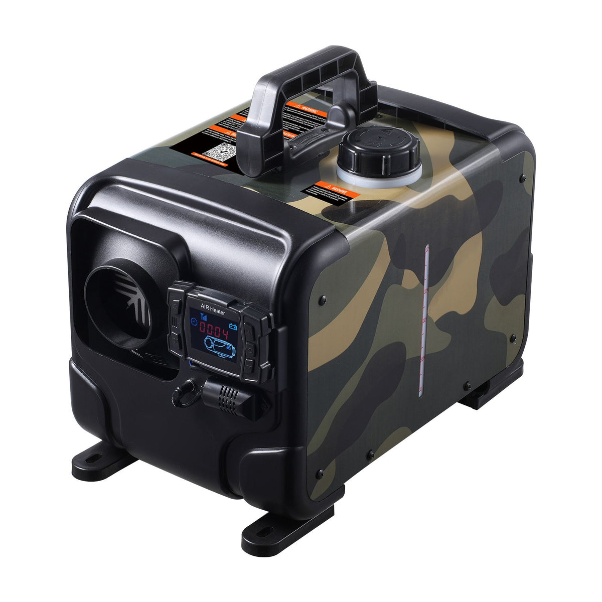 8kW Horizontal Diesel Air Heater, 12V/24V, CO Alarm, Bluetooth App