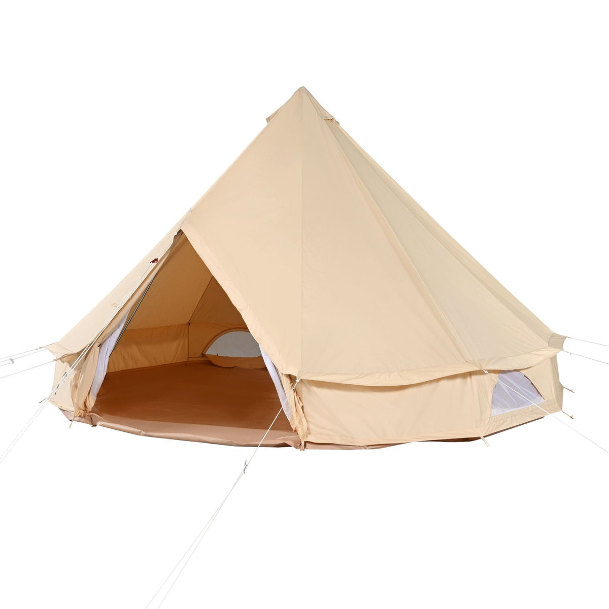 Canvas Bell Tent, 4 m, with Stove Jack, TC Cotton Canvas