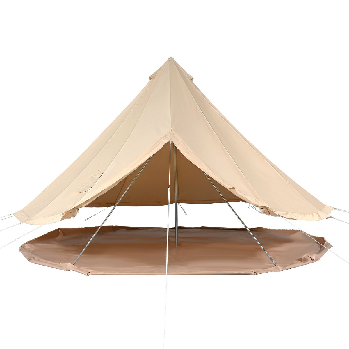 Canvas Bell Tent, 5 m, with Stove Jack, Sleeps Up to 8