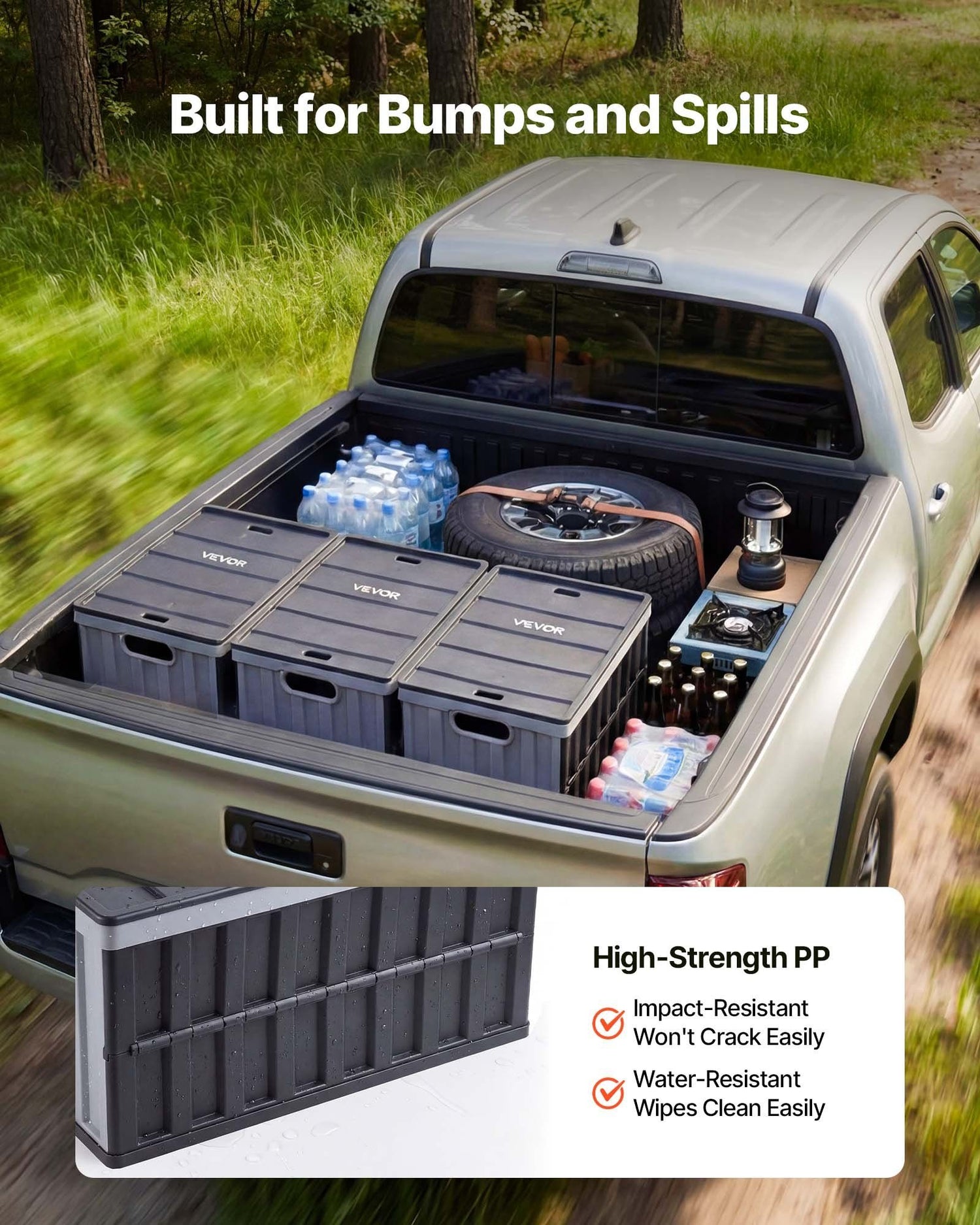 3-Pack 65L Collapsible Storage Crates with Lids – Heavy-Duty, Stackable & Space-Saving
