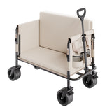 Collapsible Folding Wagon, Converts to Bench Seat, 250kg Load, 220L
