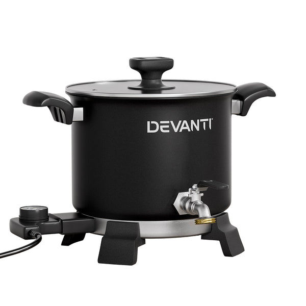 Devanti Non-Stick Electric Wax Melter, 5L, Black