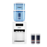 Devanti 22L Benchtop Water Cooler, 3 Taps, 2 Filters, White