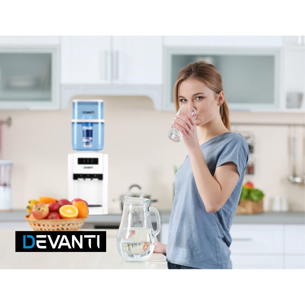 Devanti 22L Water Filter Bottle with 7-Stage Filter, for Top-Loading Dispensers