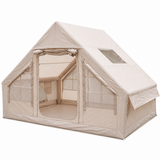 Weisshorn Inflatable A-Frame Air Tent with Mesh Windows, 300 x 210 cm, Khaki
