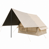 Weisshorn Inflatable A-Frame Basecamp Tent with Extended Side Awning, Khaki