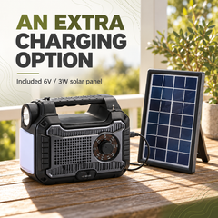 PrepPro Family 3-Day Essentials Set — included solar charging panel and station
