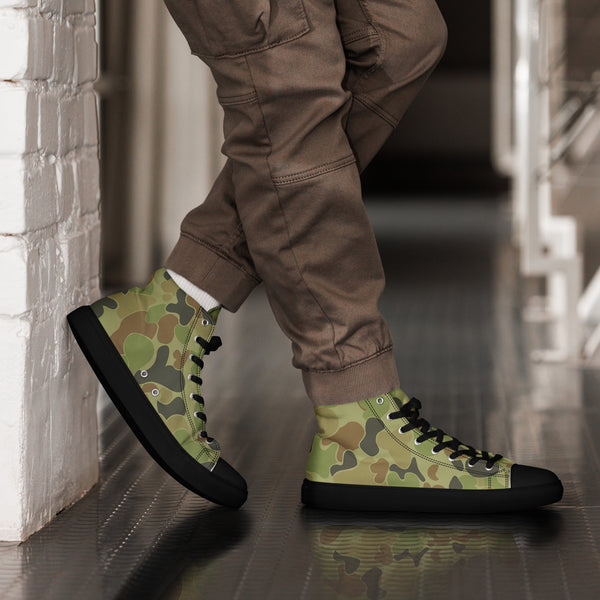 89 Apparel - Men’s high top AusCam canvas shoes