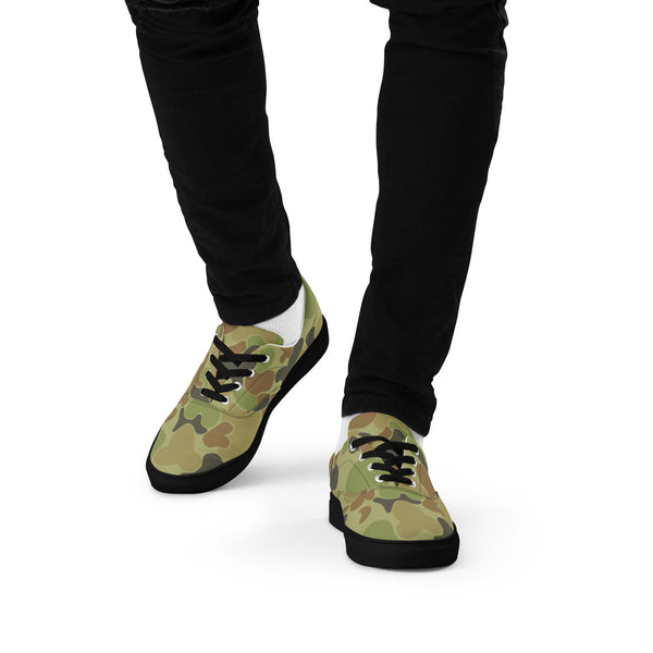 89 Apparel Men’s AusCam lace-up canvas shoes