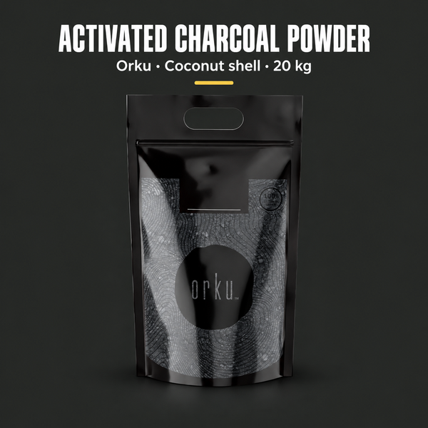 Orku Activated Charcoal Powder, Coconut Shell, 20kg