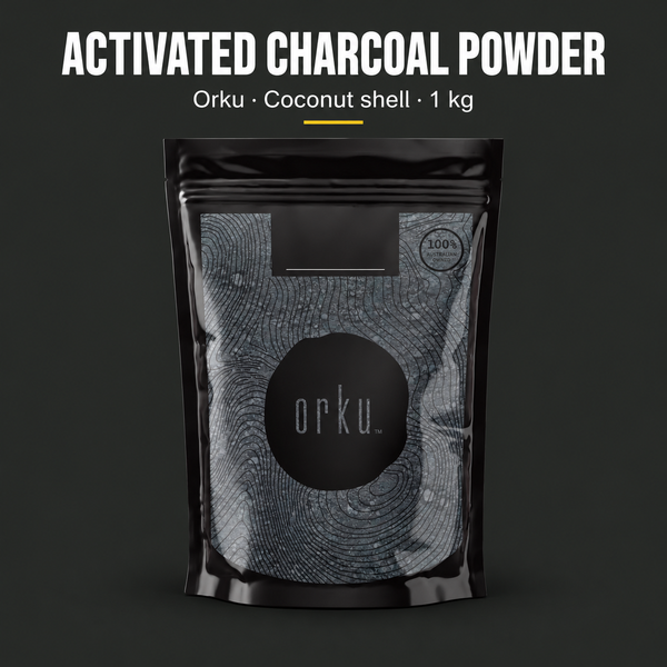 Orku Activated Charcoal Powder, Coconut Shell, 1kg